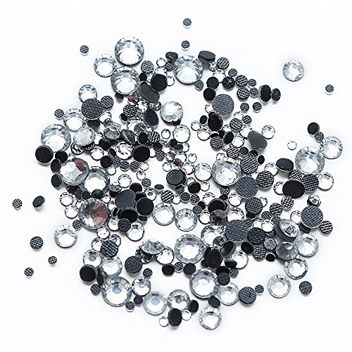 5000pcs/box,500pcs/color Mixed 10 Colors Mixed Sizes Glass Rhinestones Flatback Hot Fix Stones