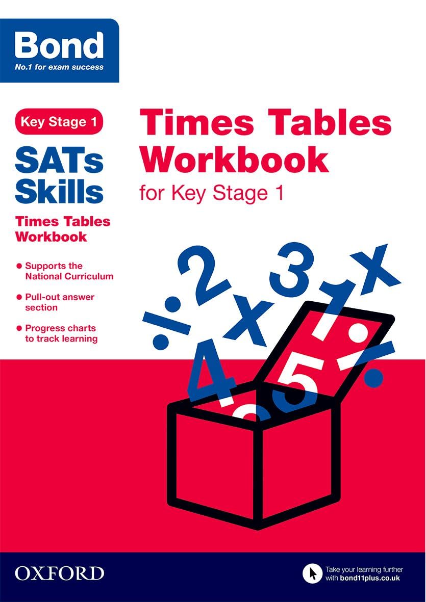 Bond SATs Skills: Times Tables Workbook for Key Stage 1 By Sara .9780192745675
