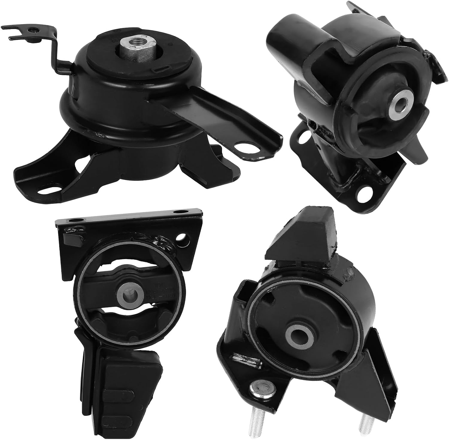 4Pcs Engine Motor Mount and Transmission Mount Set Compatible with 1998 1999 2000 2001 2002 for Toyota Corolla 1.8L ,Replace OE# A7256 A7259 A7254 A7243