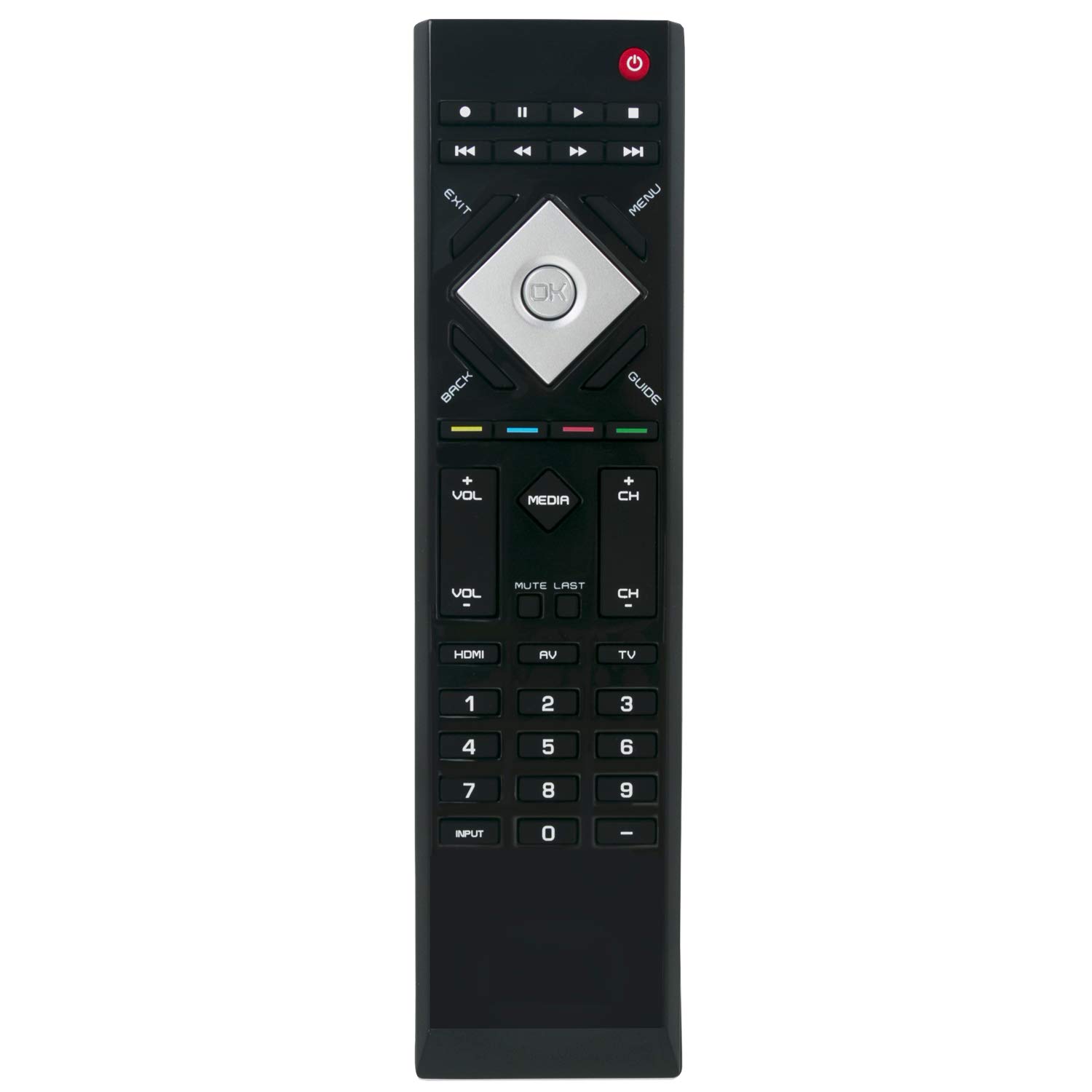 VR15 Remote Control fit for Vizio LCD LED HDTV E260VP E320VL E320VP E321VL E370VL E371VL E420VL E421VL E470VL E550VL E421VO E420VO M260VP E470VLE E370VL-MX E320VL-MX E420VL-MX E470VL-MX E550VL-MX