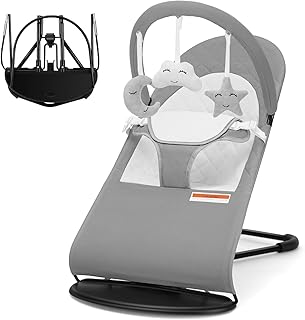 3-Stage Baby Bouncer with Removable -Toy Bar