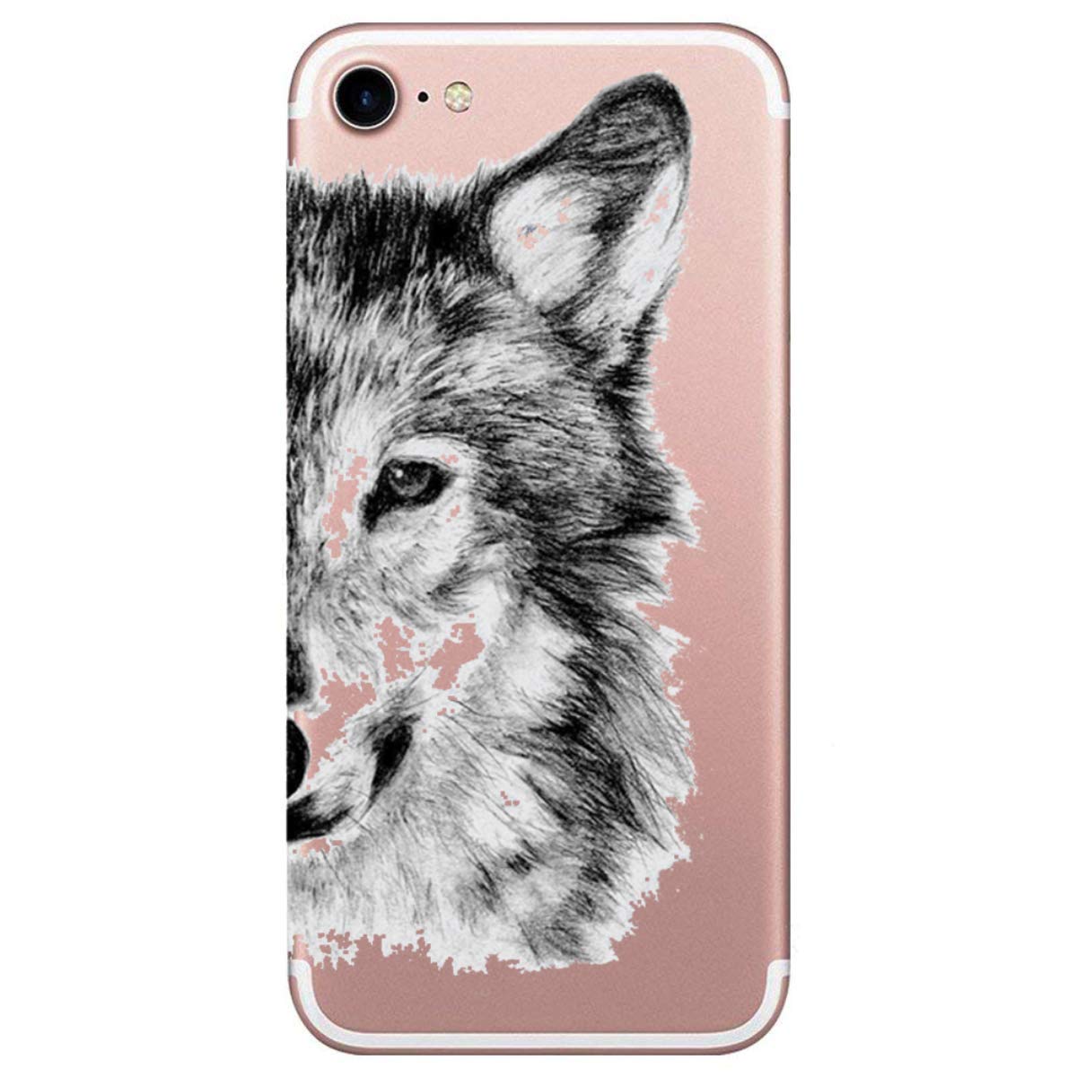 CalerCase Compatible / for iPhone 8 / iPhone 7 Case Mirror Cover Clear View Case Flip Case Mobile Phone Case Flip Case Metallic Woman Scarf with Bag