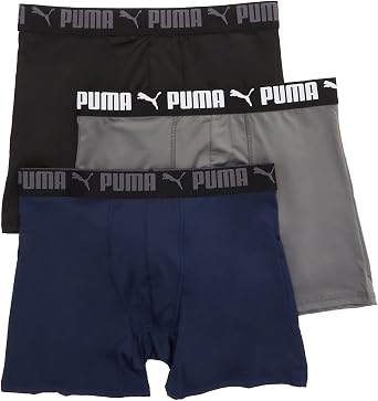 PUMA Mens 3 Pack Performance Boxer Brief