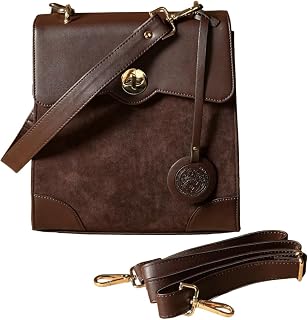 Theater Peggy Satchel Bag for Women | Vintage Structured Crossbody Handbag | Faux Leather Panel with Turn Lock Closure | C... Price In India