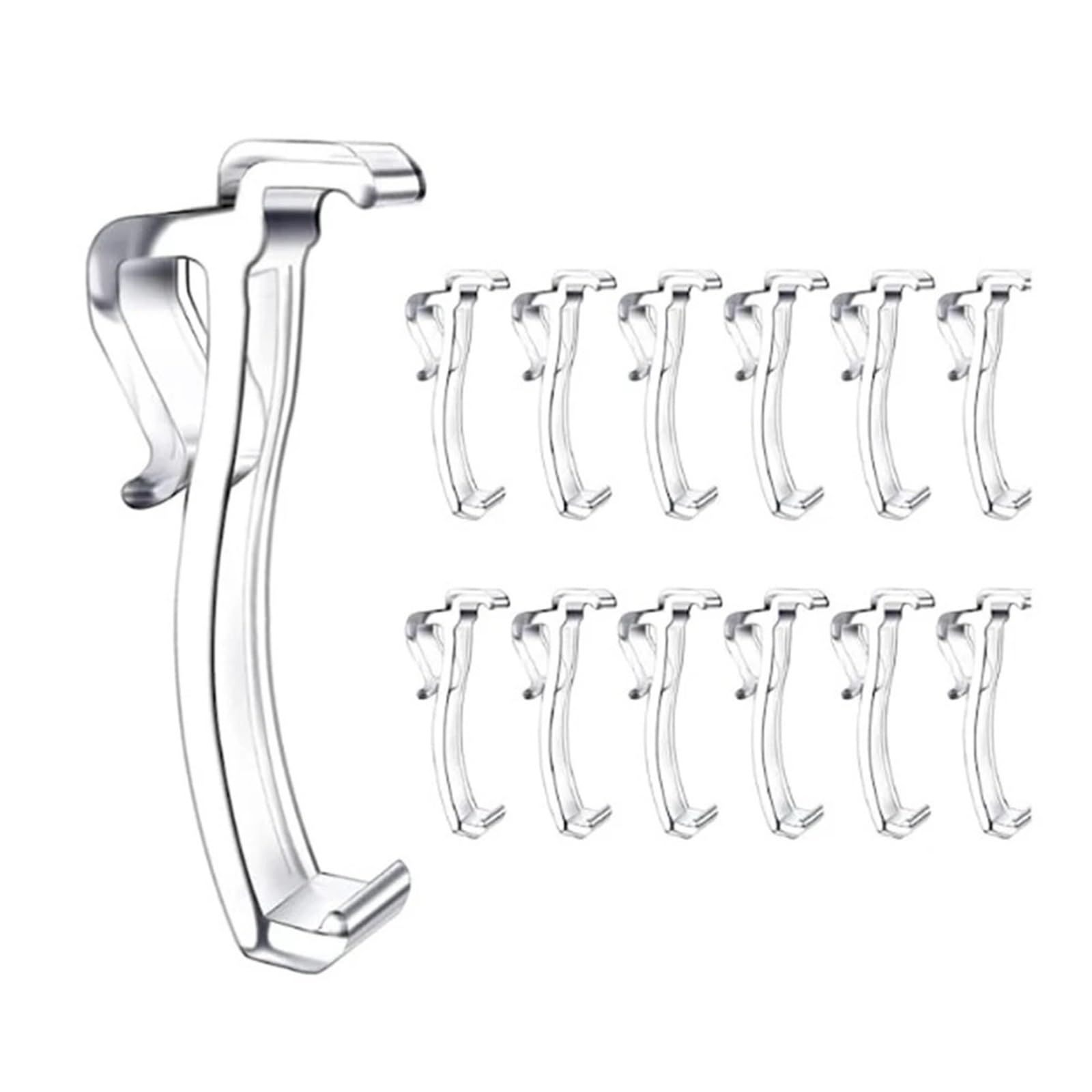 30 Pieces 2.5 Inch Valance Clips Window Blind Clear Plastic Retainer Holder Hidden For Curtain