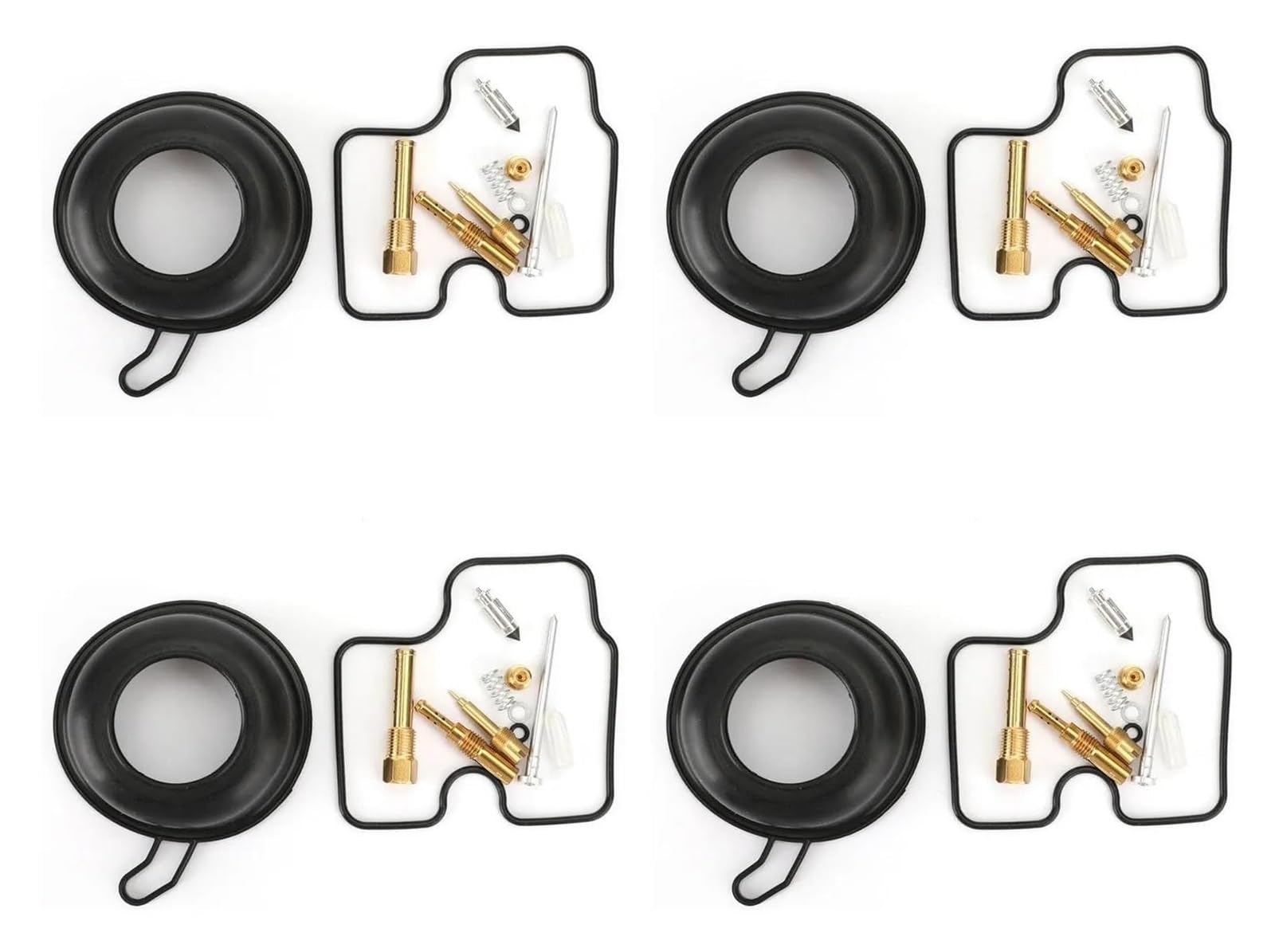 Kit De Reparación De Carburador Motocicleta para CB400 NC31 CBR400RR NC29 Y CB400SF V-Tec Incluye 4 Juegos Juntas De Diafragma. Carburador de Motocicleta