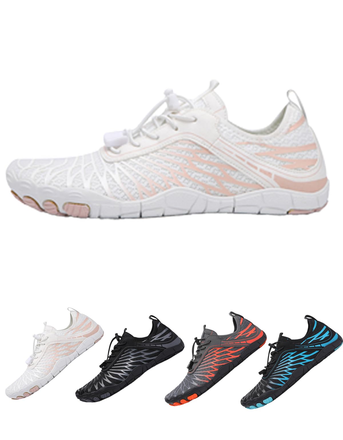 Grounded Barefoot Shoes for Women and Men – 2025 Mesh Grounding Footwear with Rubber Sole, Wide Toe Box, Non-Slip, Lightweight & Breathable