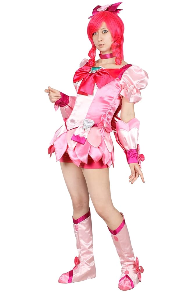 ハートキャッチプリキュア キュアブロッサム コスプレ衣装 靴付き キュアブロッサム 花咲つぼみ ハートキャッチプリキュア