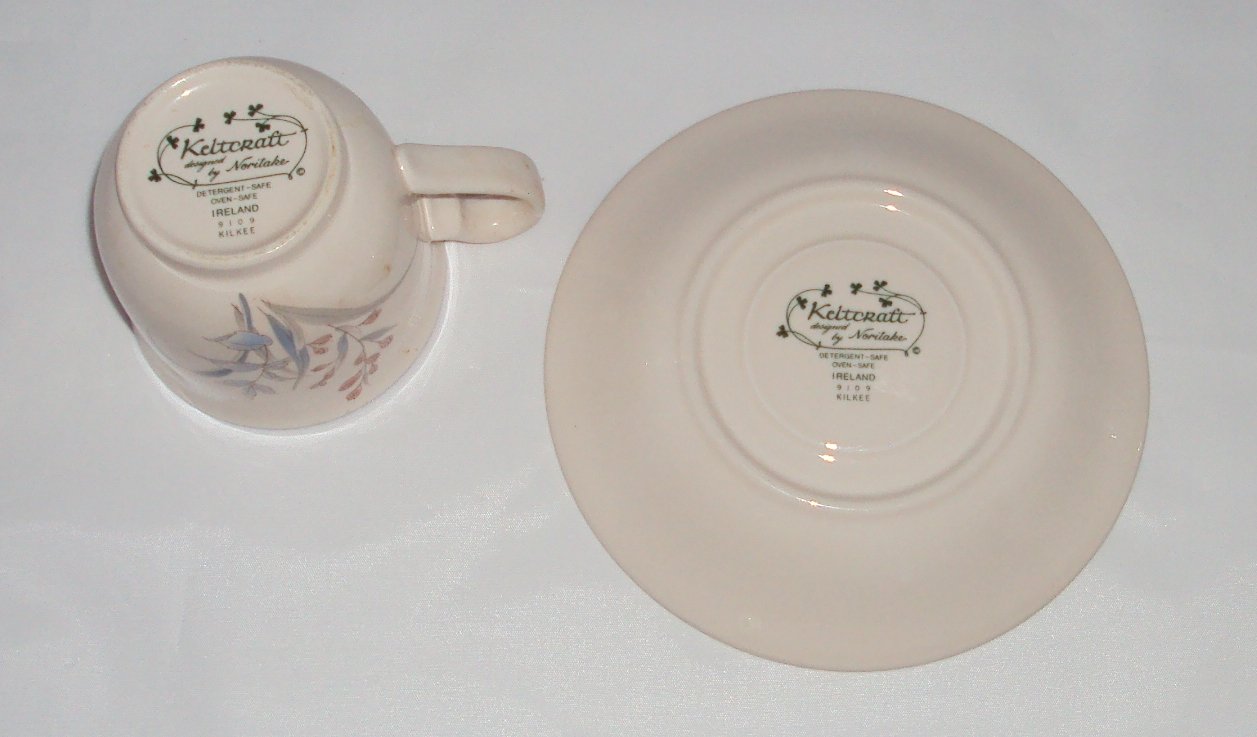 Amazon.com | Noritake Keltcraft Cup and Saucer Kilkee Pattern 9109