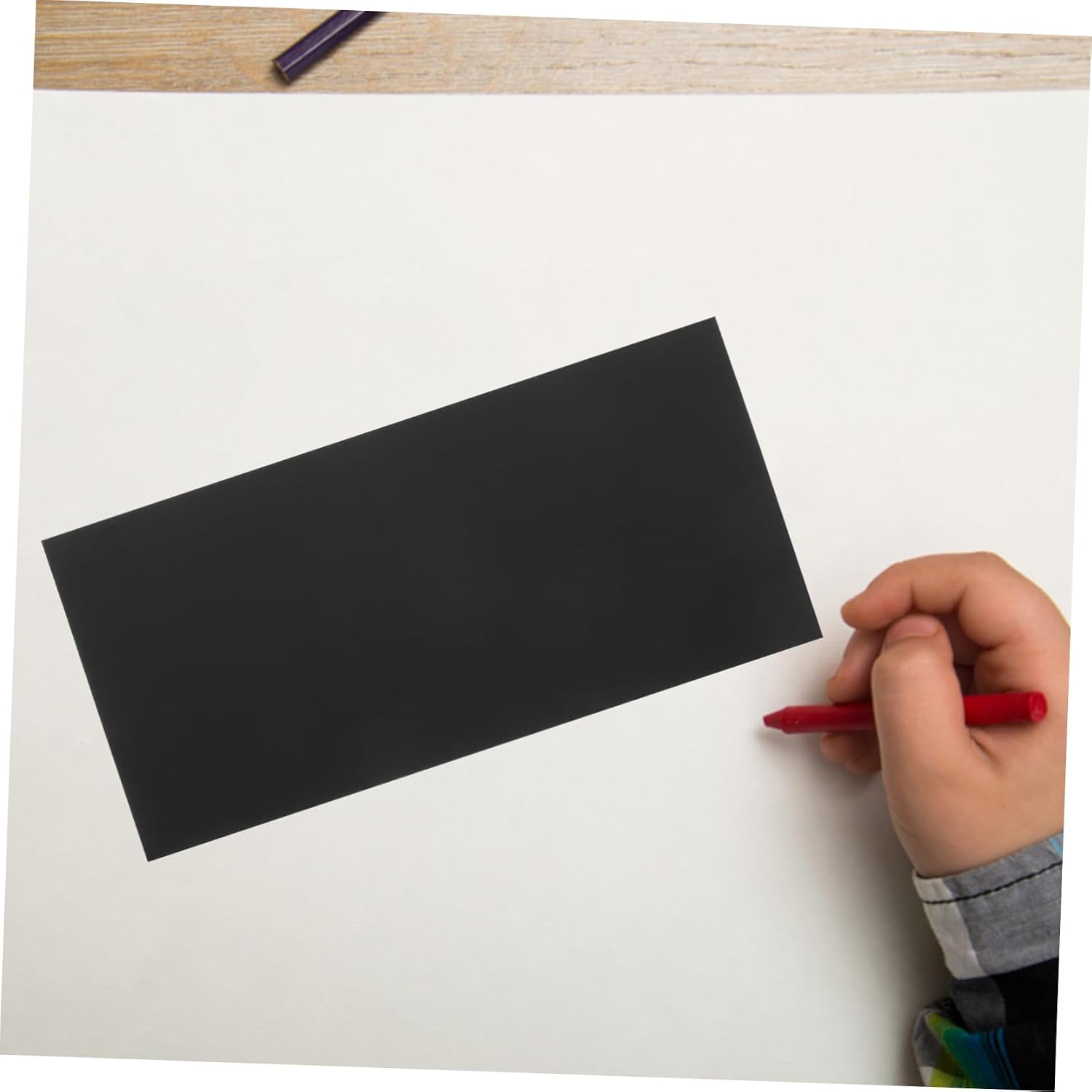 Black Acrylic Sheet Rectangle Craft Board for DIY Crafting Projects