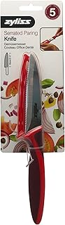 ZYLISS Serrated Paring Knife, 3 3/4-Inch Stainless Steel Blade, Red