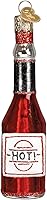 Vista 8 de Old World Christmas - Adorno de vidrio soplado de botella de ketchup para árbol de Navidad, decoración festiva hecha a mano, colección de salsas