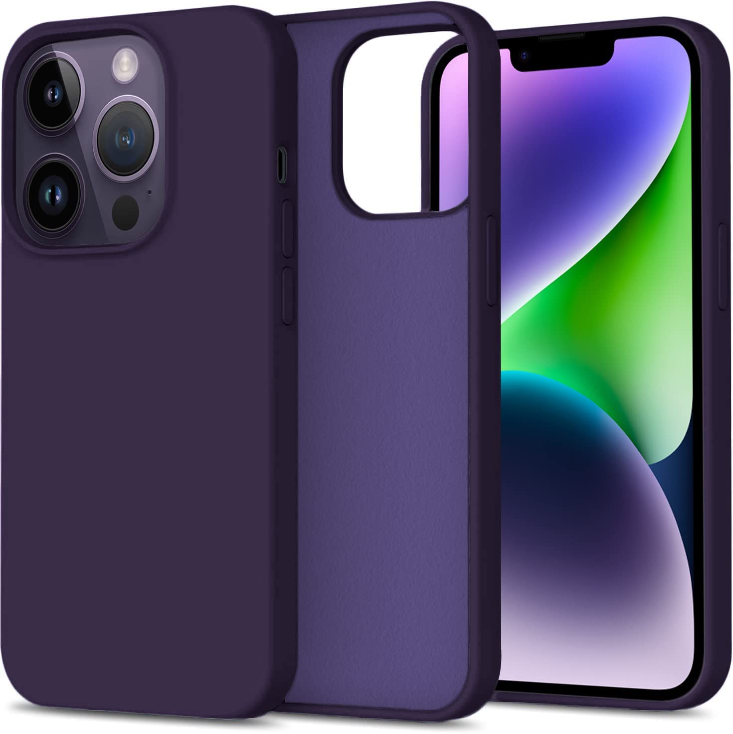 LOXXO® Compatible with iPhone 14 PRO Case, Liquid Silicone Case, Full Body Protective Cover, Shockproof, Slim Phone Case, Anti-Scratch Soft Microfiber Lining, 6.1 inch - (Deep Purple) (B0BN46WCRR) Amazon Price History, Amazon Price Tracker