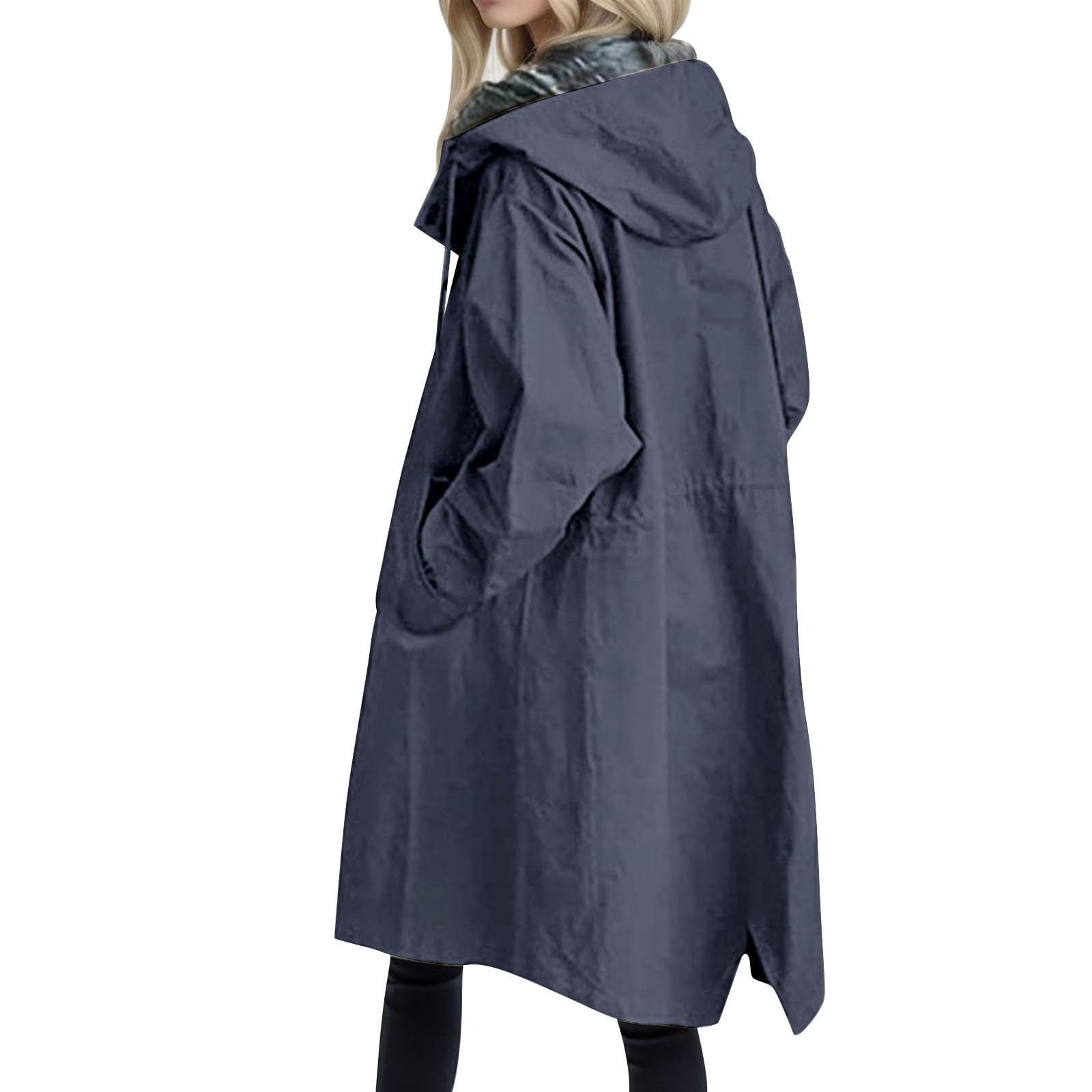 Generisch 2026 Eleganter Damen Windbreaker Mantel mit lose bequeme Outdoor Winterbekleidung Wild Damenjacke