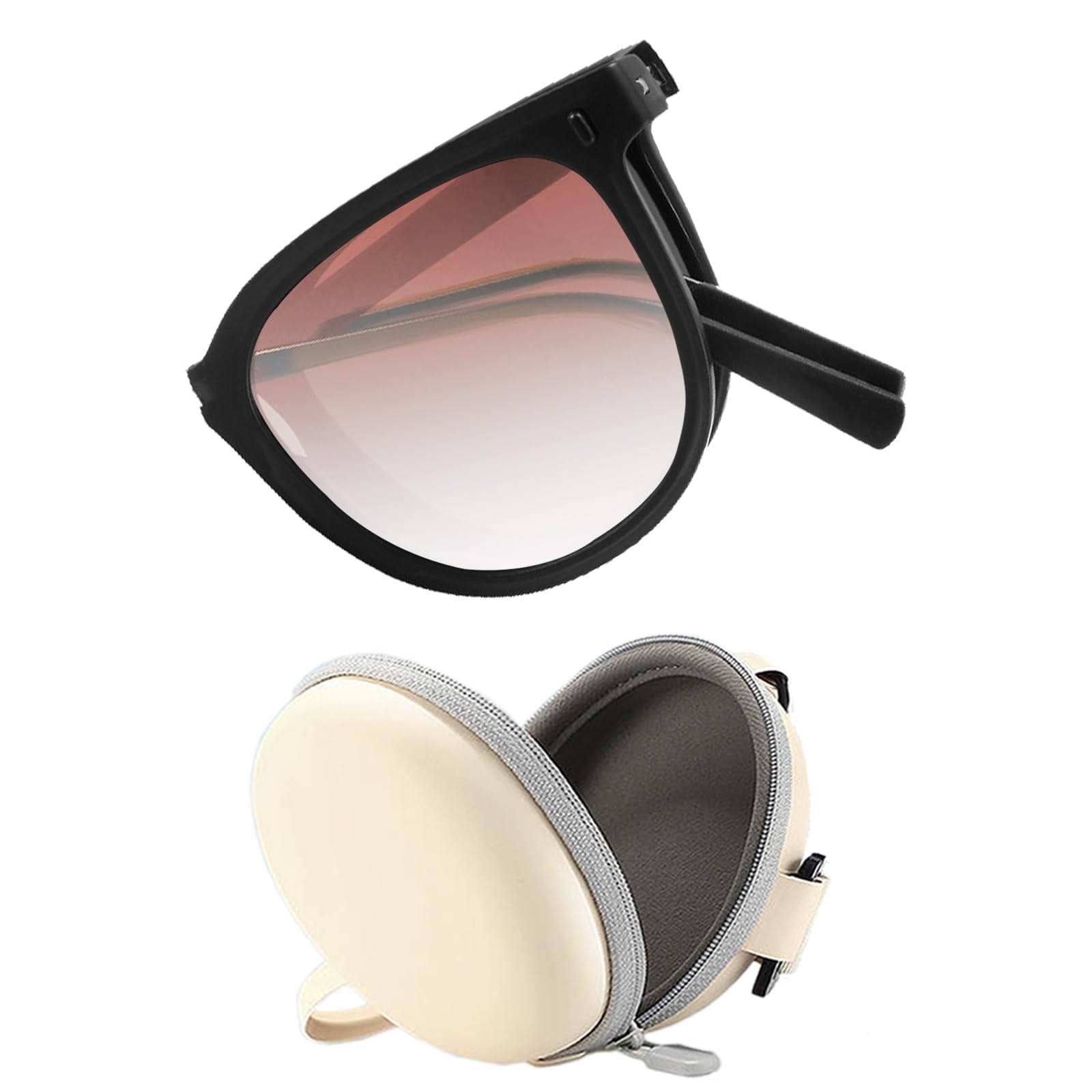 CostarMatter Polarized Foldable Sunglasses with 100% UV Protected - Anti-Slip Nose Pads, Ultra Lightweight Alloy Legs Su