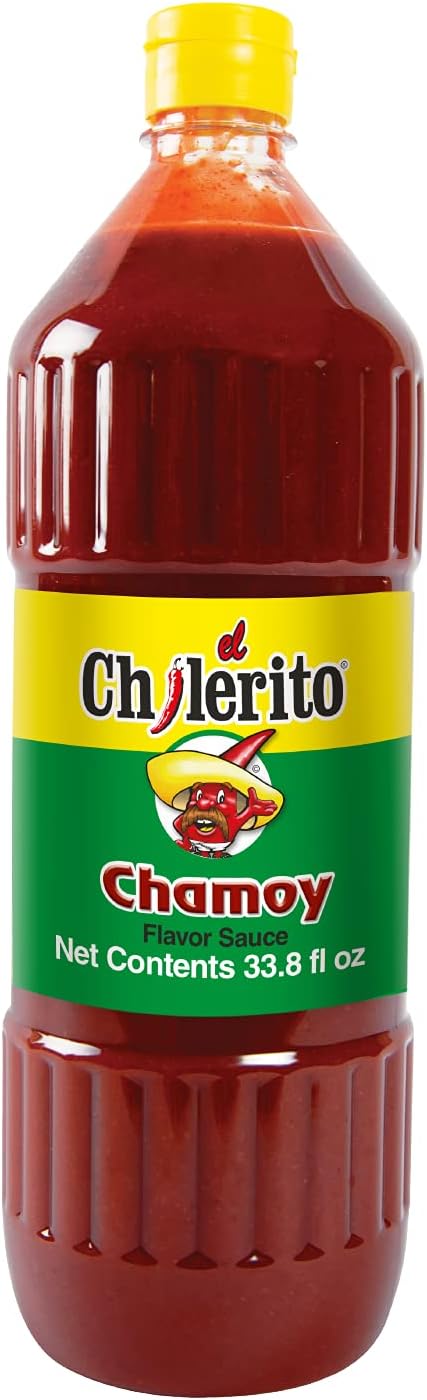 El Chilerito Chamoy Sauce 33.8 Fl. Oz / 1lt (Pack of 1) – Authentic Mexican Flavor – Perfect for Snacks and Drinks