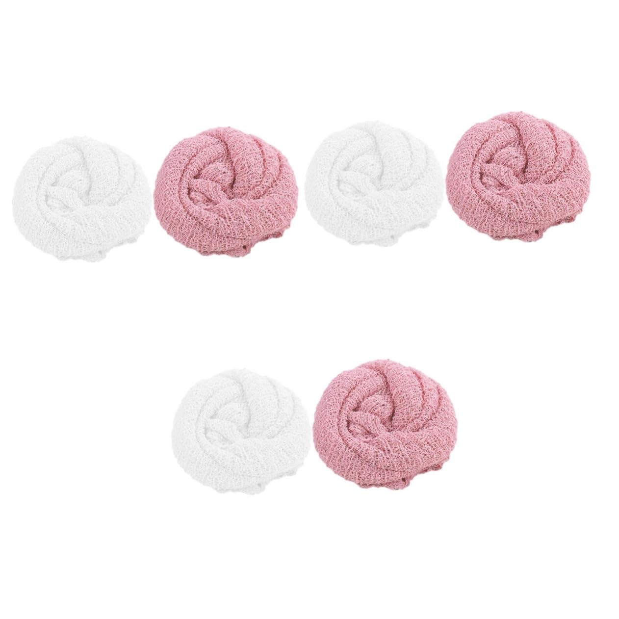 VICASKY 6piezas De Swaddle para Recién Nacidos De Transpirable y Elástico para Fotografía De Bebés y Rosa