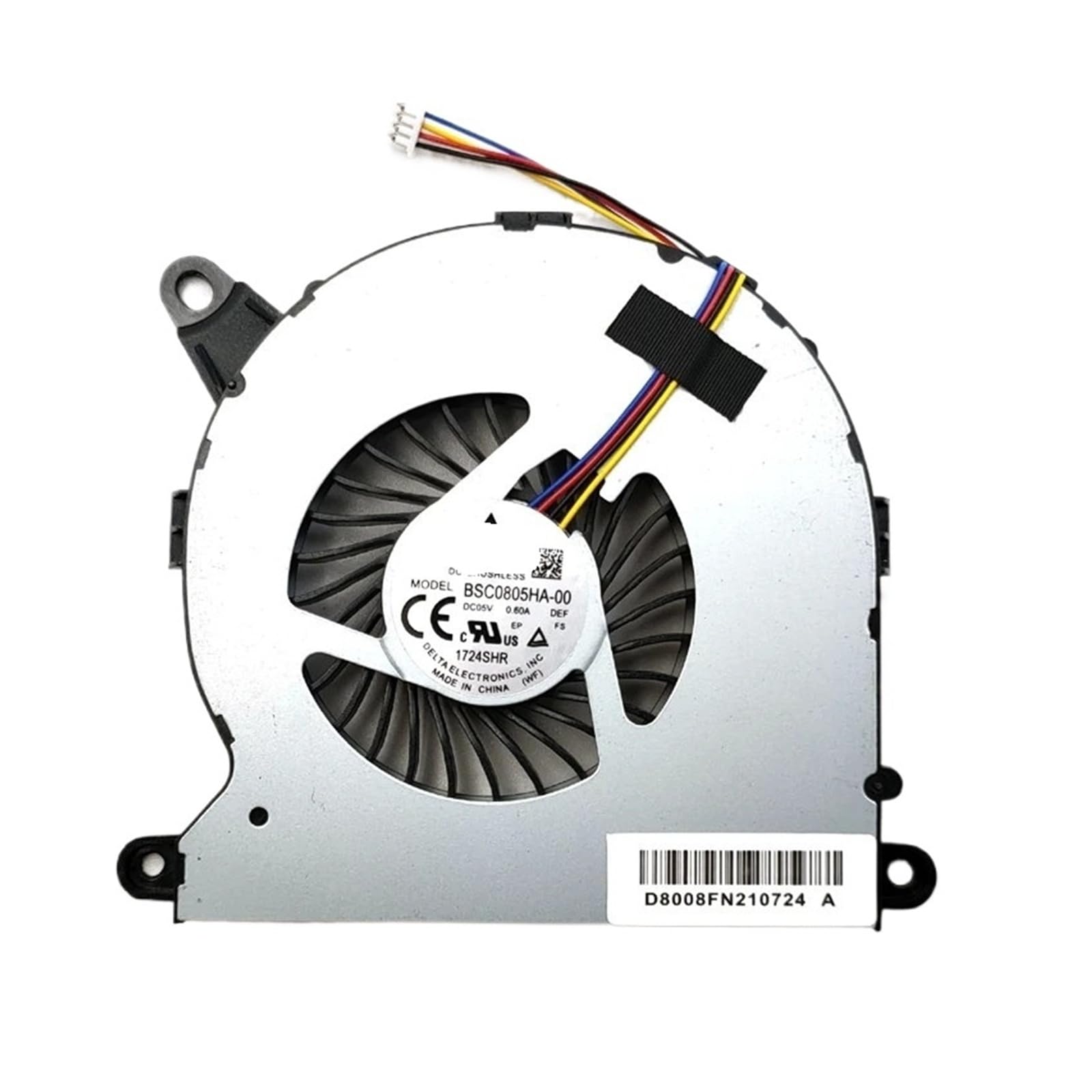 Ventilateur NUC8 BSC0805HA-00 refroidisseur CPU Intel NUC 8ème génération 4 pins