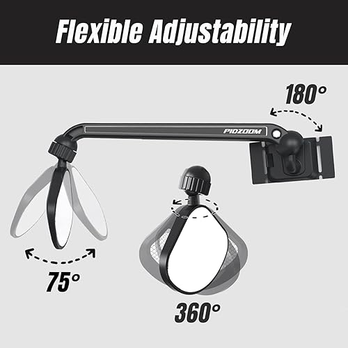 Miniatura 7 de Espejo de casco de bicicleta para ciclismo espejo retrovisor seguro ajustable y giratorio de 360 para accesorios de bicicleta y otras actividades al