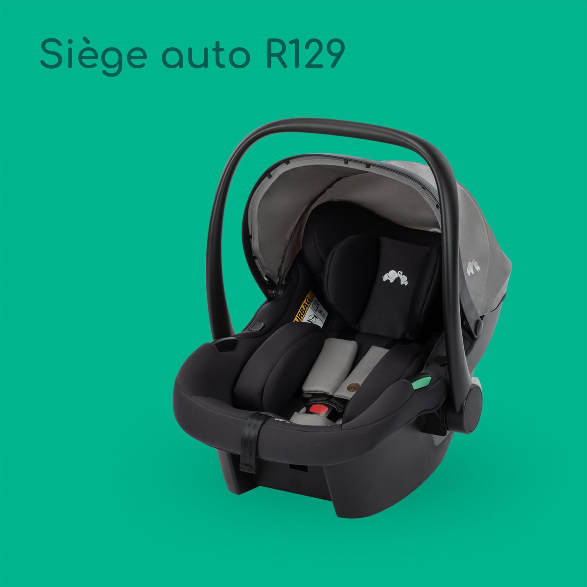 Bebeconfort Haze Trio Lux, Poussette 3-en-1 Avec Siège Auto Bébé (i-Size), 0-4 ans (max. 22 kg), Unité de Siège 2-en-1, Position Allongée, Pliage Compact, Poussette Trio Légère, Tinted Grey