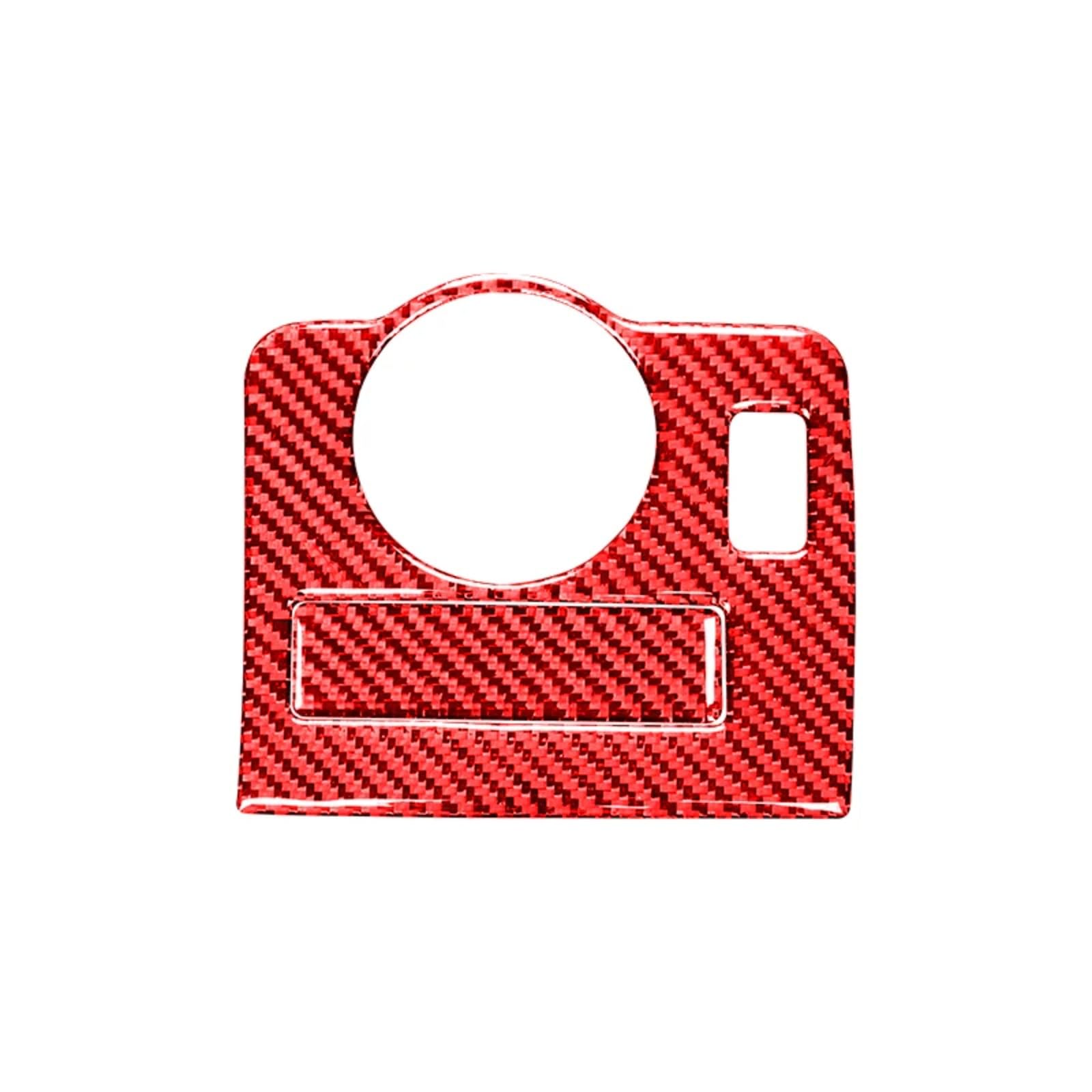 Car Interior Moulding Trim for Mustang 2009 2010 2011 2012 2013 2014 Accessories Carbon Fiber Car Headlight Switch Buttons Frame Sticker Trim Cover(A)