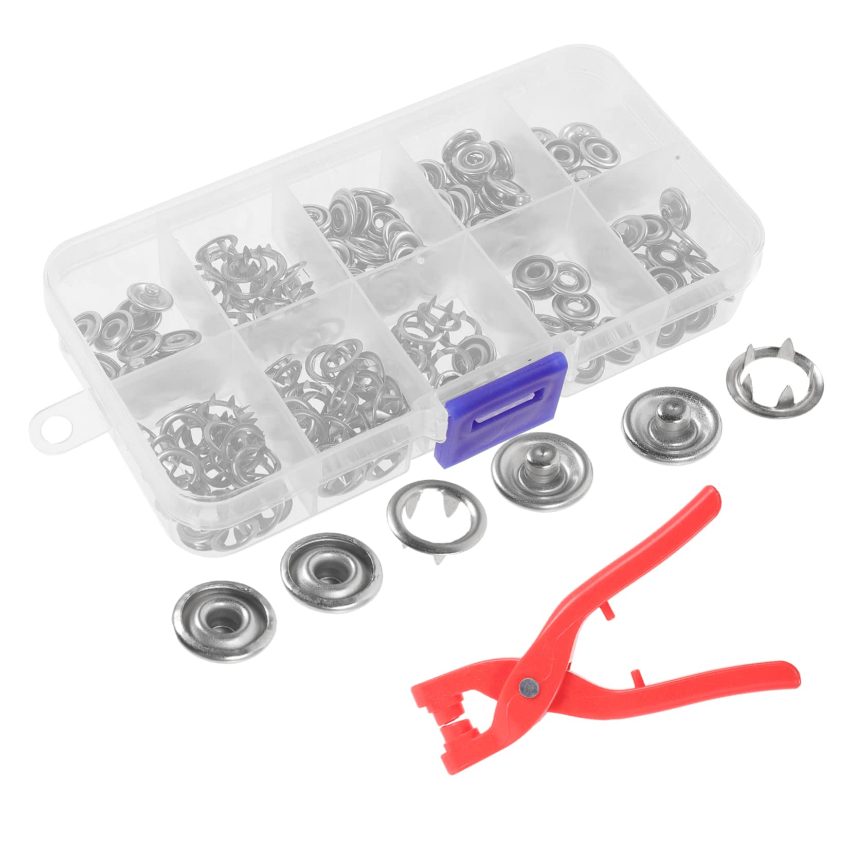 VILLCASE 150 Sätze Snap-nähset Druckknöpfe Nähe Produktbild-Vorschau 3