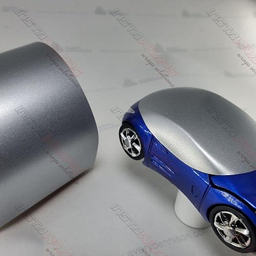 Miniatura 2 de Averry SW900 Satin Silver Metallic  805-M  Película de vinilo para envolver automóviles (muestra de 3 x 5 pulgadas)