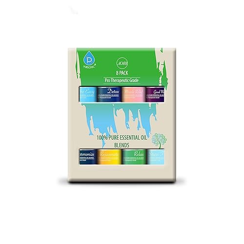 Miniatura 2 de Pursonic Mezcla de aceites esenciales 100% puros para aromaterapia, paquete de 8, 0.3 fl oz