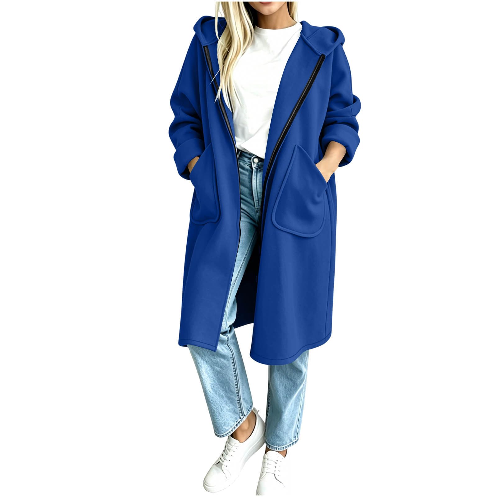 KHIRVWL Felpe Donna con Cappuccio Oversize Streetwear Cotone Felpa Sportive