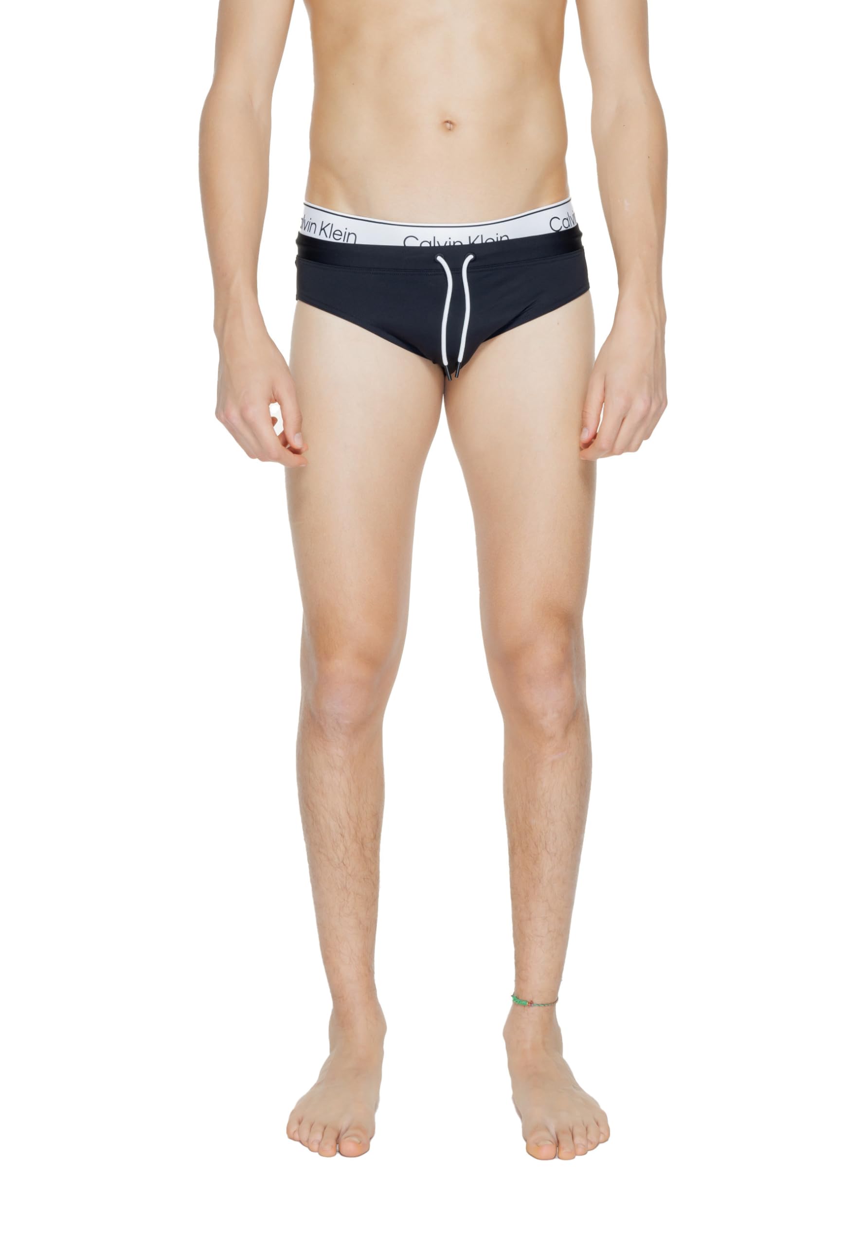 Calvin Klein Bañador Slip Hombre CK Piscina con cordón Exterior artículo KM0KM00959 Braguita, BEH Pvh Black, XXL