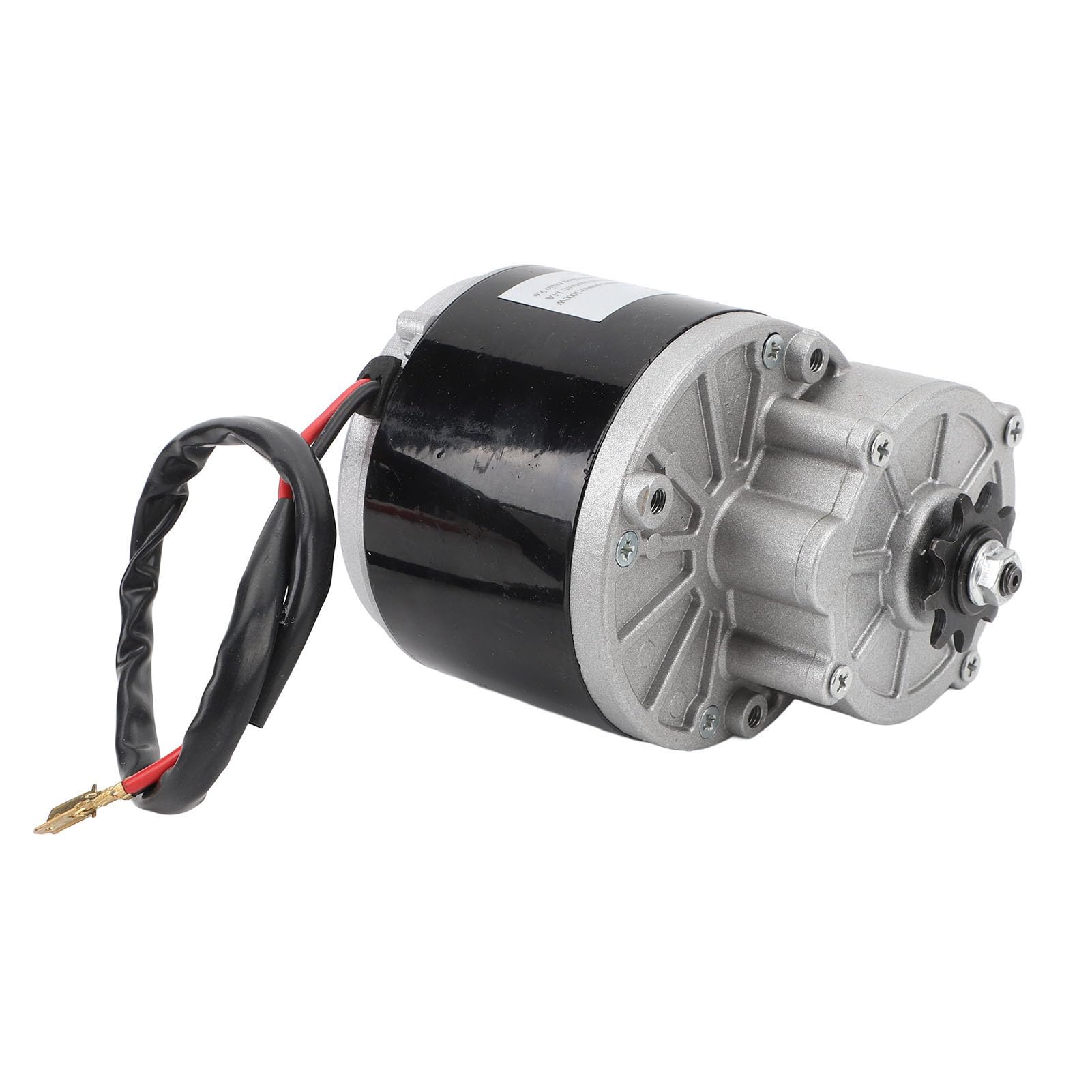 Motore Elettrico con Riduttore a Ingranaggi 24 V 1000 W, Motore Elettrico a Coppia Elevata per Aggiornamenti di Go Kart Triciclo Bici, Alloggiamento in Alluminio con Funzionamento Silenzioso,