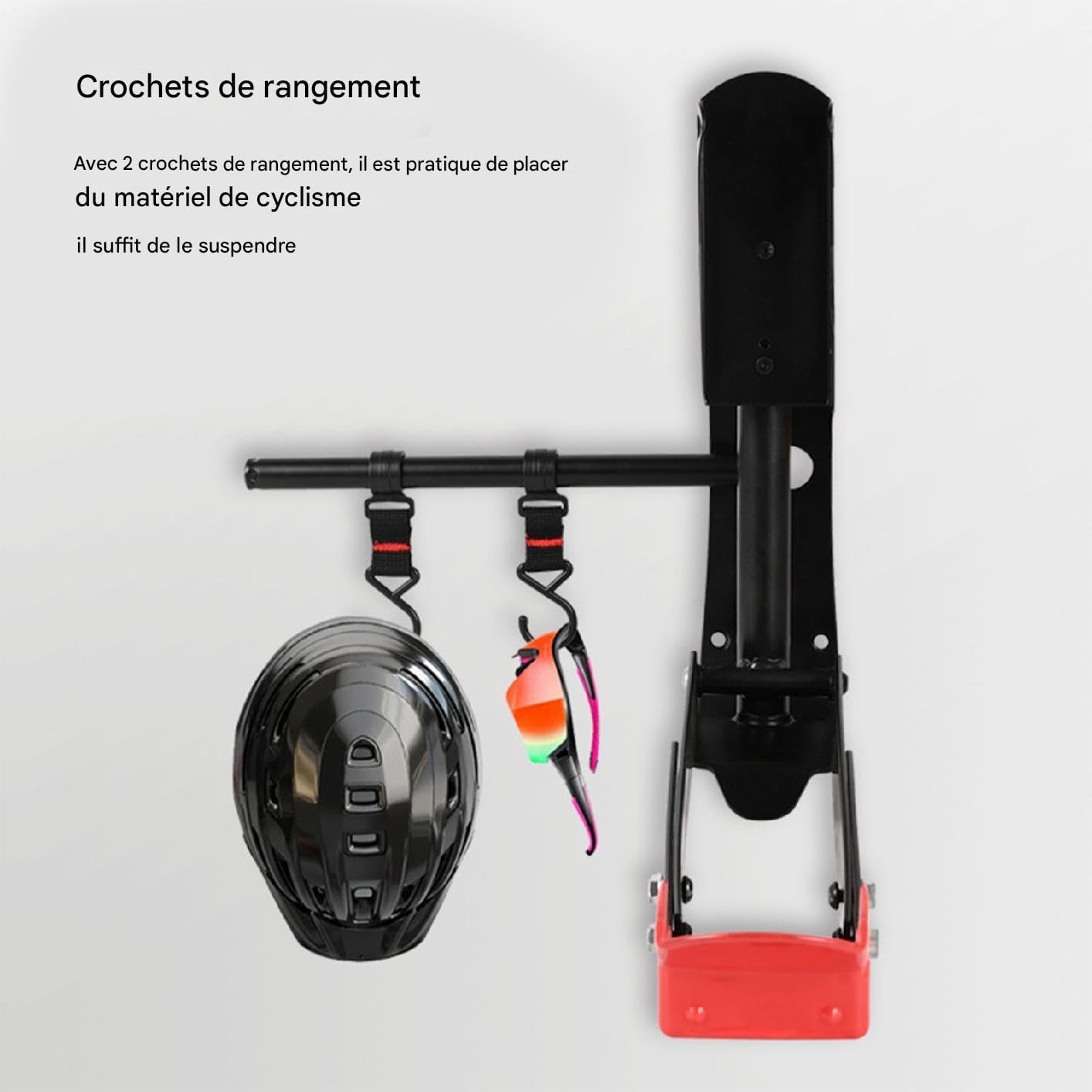 Support Mural Pour Vélo Support De Vélo Renforcé | Râtelier Mural Pliable Pour Les Sports De Cyclisme La Maison Le Garage Et La Réparation