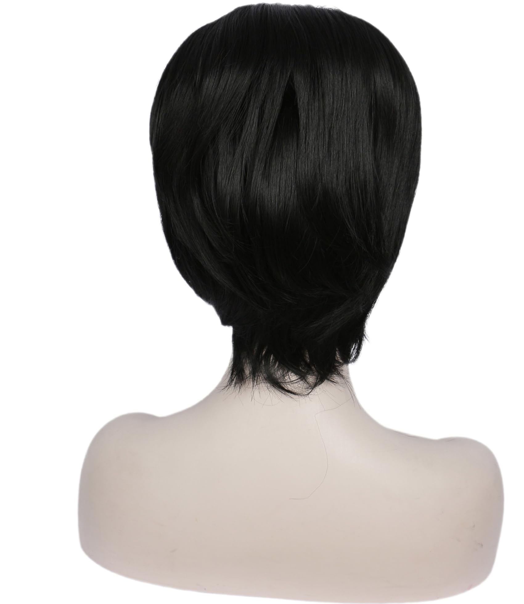 Linfairy 1960s Short Beehive Wig Perfect for Halloween Party Cosplay Bauffant Wigs (Black), 30 centimètres - Image 4