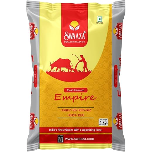 Swaaza Empire Basmati Rice 1 Kg - Premium Aged