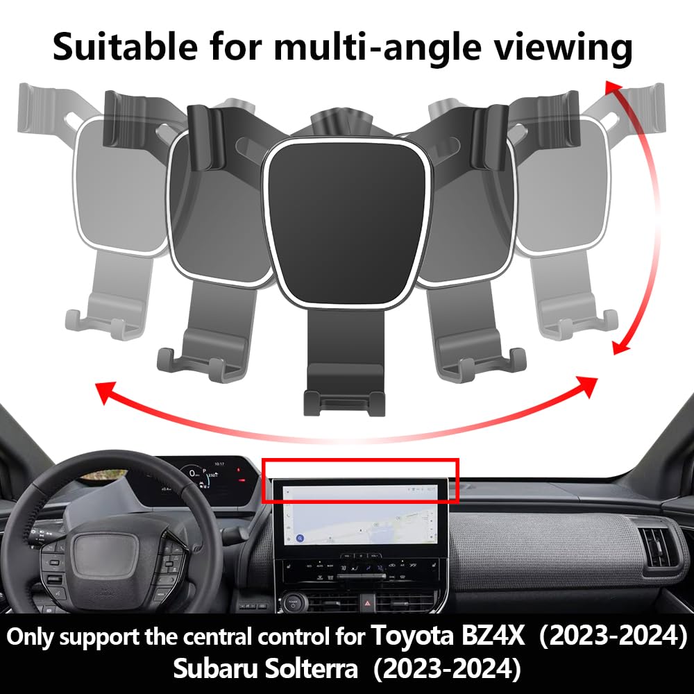 Amazon.com: LUNQIN Car Phone Holder for Toyota BZ4X 2023 2024 2025