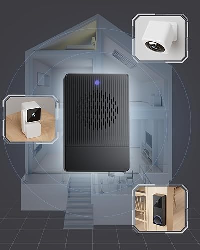 Miniatura 8 de WYZE Timbre inalámbrico Duo Cam con video (timbre incluido), funciona con pilas, video Full HD 2K, 2 cámaras (personas y paquete), audio de 2 vías,