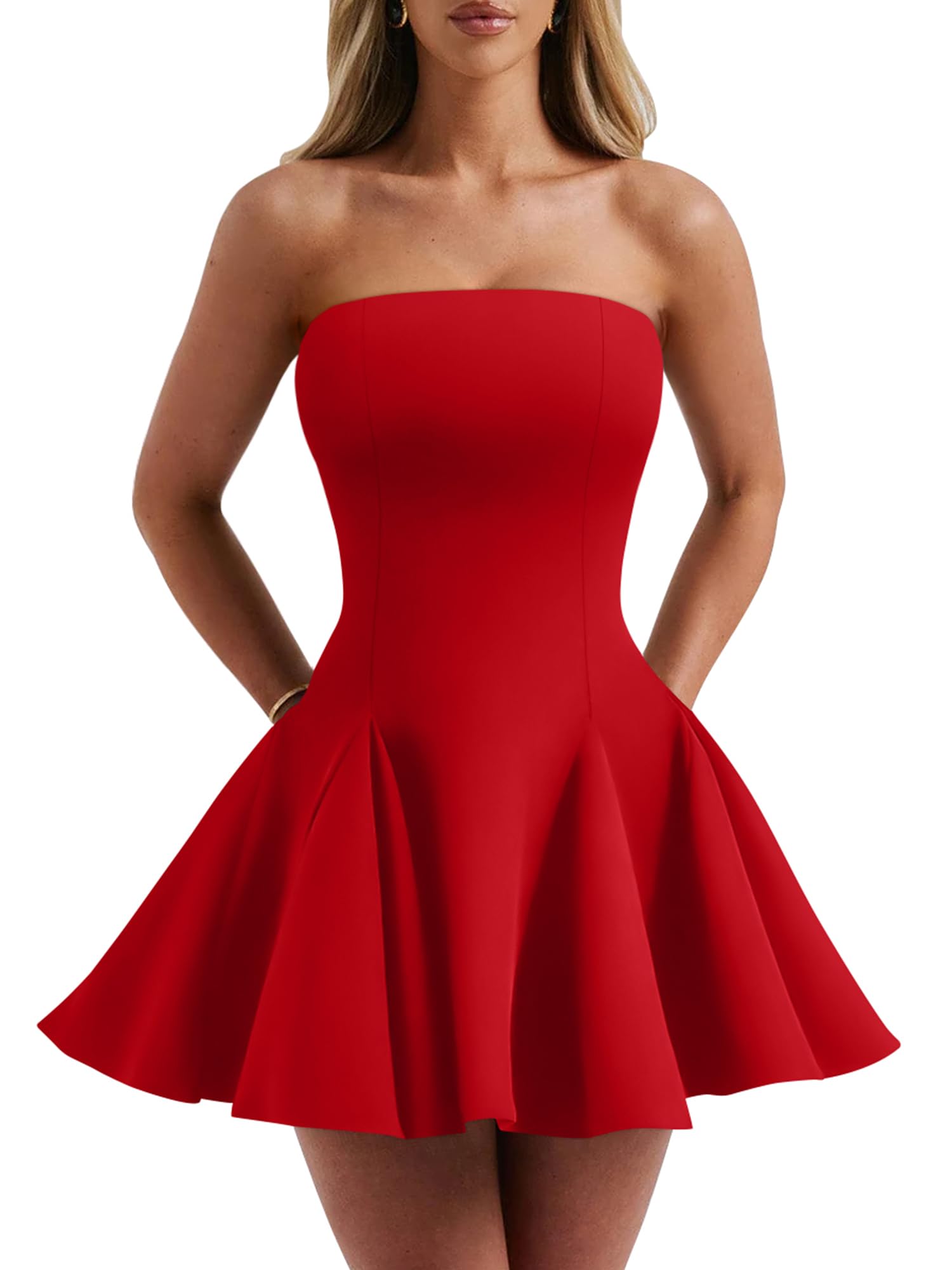 DAAWENXI Strapless Mini Dress