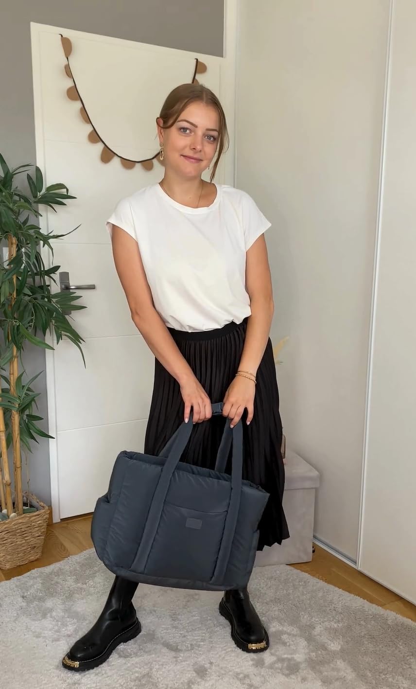 Béaba, Wickeltasche für Babys, Mehrere Fächer, 10 Taschen, Reißverschluss Trolley-Koffer, Schultergurt, Isotherm-Tasche