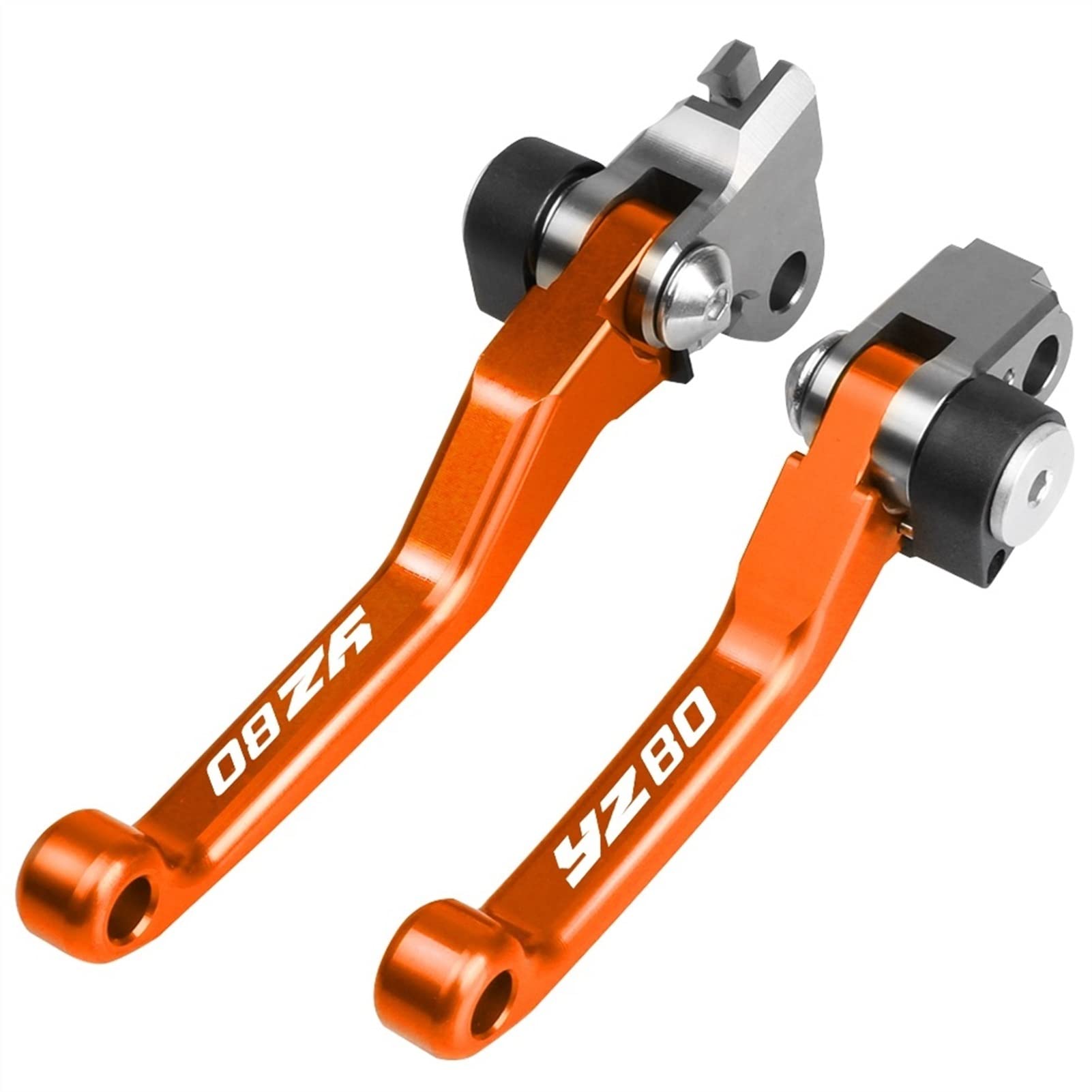 VTAIEX Motorbike Accessories for Y-AMAHA YZ80 YZ 80 1991 1987 1988 1989 1990 1992 1993 1994 1995 1986-1996 CNC Motorcycle Motor Dirt Bike Motocross Pivot Brake Clutch Levers(Orange)