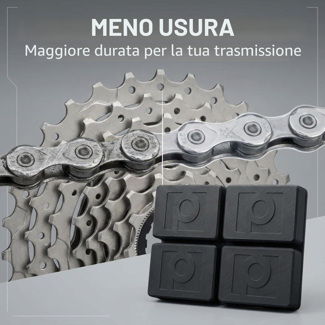Cera calda per catena di bicicletta ad alte prestazioni, con C, MoS2 e WS2, cera calda per catena della bicicletta, lubrificante per catena della bicicletta, cera per bici da