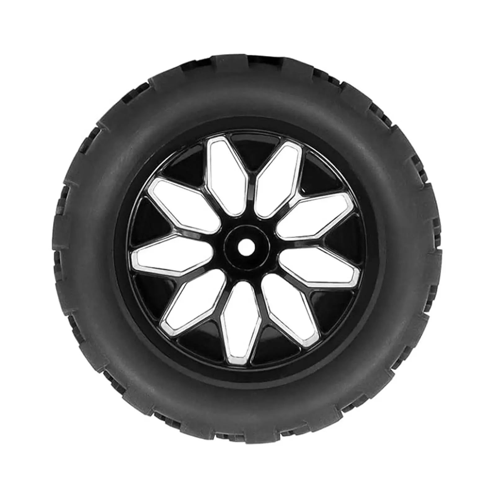 Per Hobby 4 Pezzi Ruote Cerchioni Pneumatici Diametro Interno Nero 7 Cm Modello Aggiornamento RC Accessorio Modificato Sostituzione Sostituisci Cingolati RC Ruote Gomma