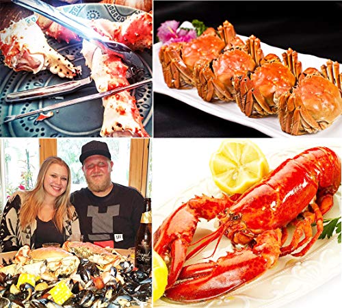 Seafood Tools Set 2 Crab Aragosta Crackers 2 Shellfish Sheller Opener e 4 Forcelle in acciaio inox - immagine 4