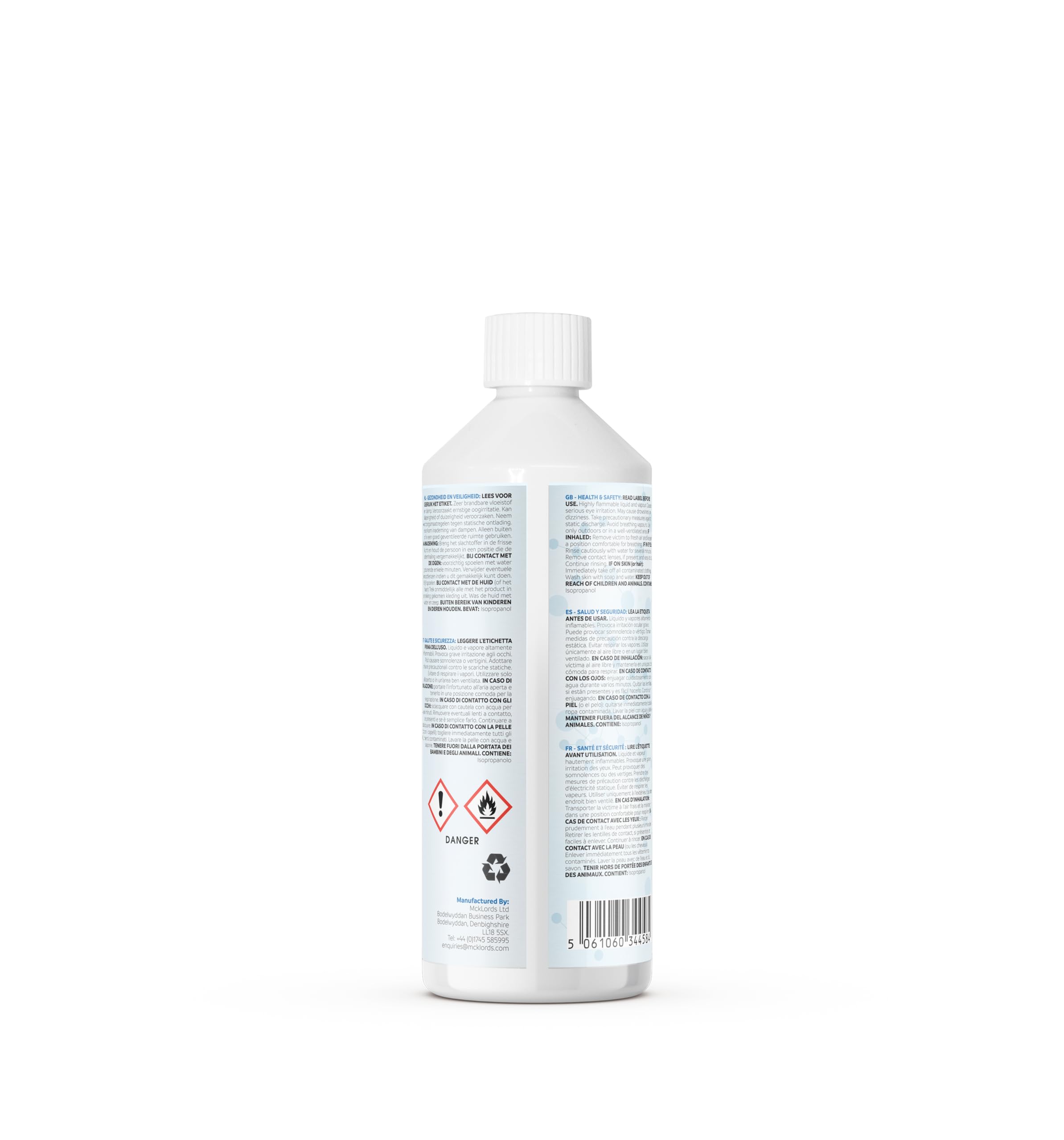 IsoLAB Alcool Isopropilico 99,9% Puro Detergente Multiuso Sgrassatore Solvente 500ml