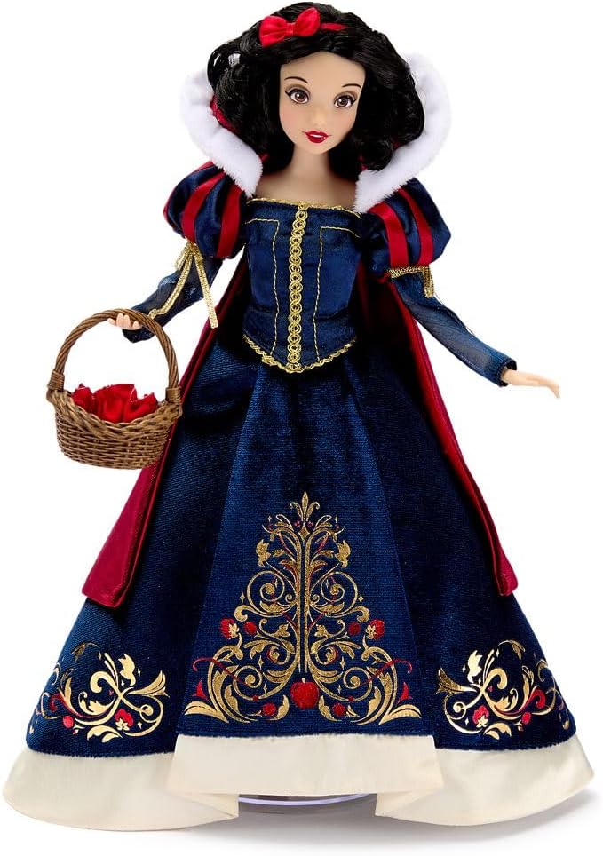 Disney Store Official Snow White 2025 Holiday Special Edition Doll - Fully Poseable & Highly Detailed - Princess Toys for Collectors - Classic Disney Princess Keepsake