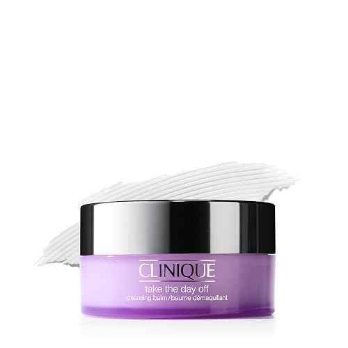 Clinique Take The Day Off Cleansing Balm Makeup Remover | Dissolves Face + Eye Makeup and Sunscreen | For All Skin Types - 3.8 Ounce