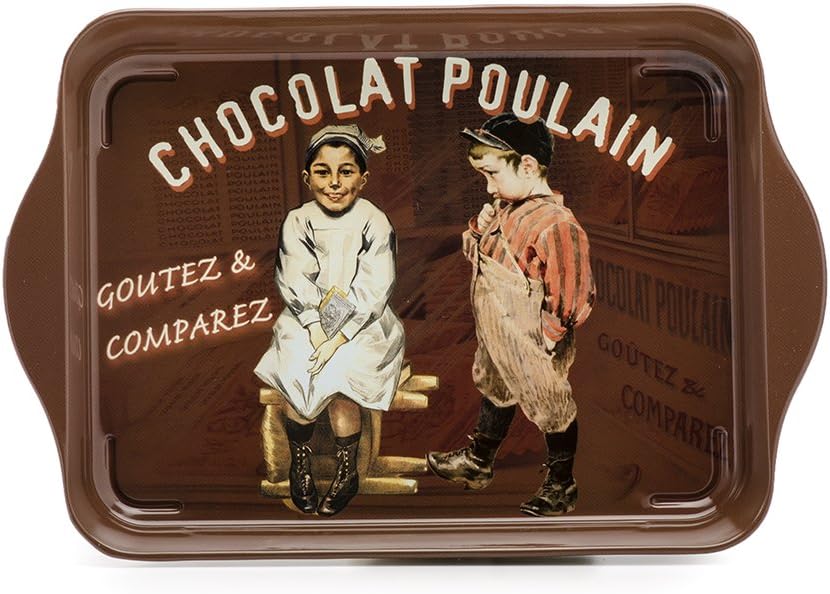 French Classics Small Metal Tray Chocolat