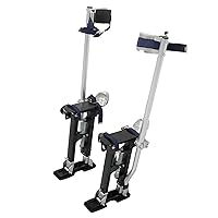 Vista 7 de waltyotur 15-23 pulgadas Drywall Stilts Grade Ajustable Auminum Tool Stilt para pintar o limpiar - Plata