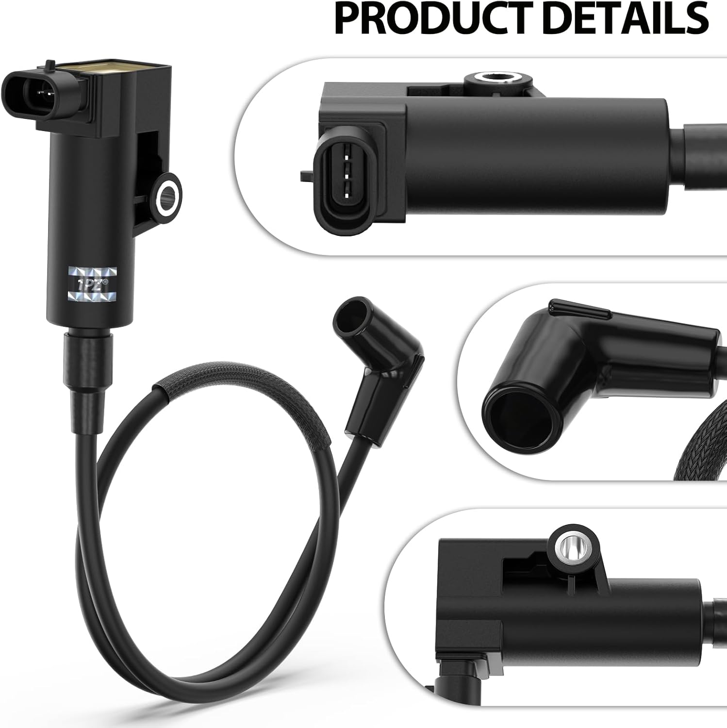 1PZ MC4-J5L Ignition Coil & Spark Plug & Wire Cap for Hisun UTV 250 400 450 500 Massimo Gunner 250 MSU 400 500 Coleman UT400 UT500