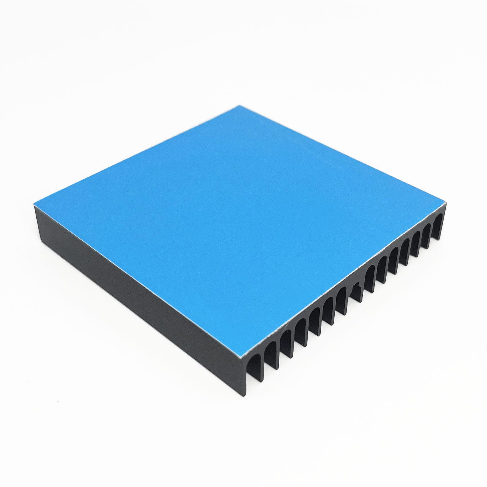 Kit de disipador de calor de 2 piezas de 2.362 x 2.362 x 0.394 in con cinta adhesiva conductora térmica, disipador de calor de aluminio cuadrado para placa de circuito, enrutador de panel LED, 7