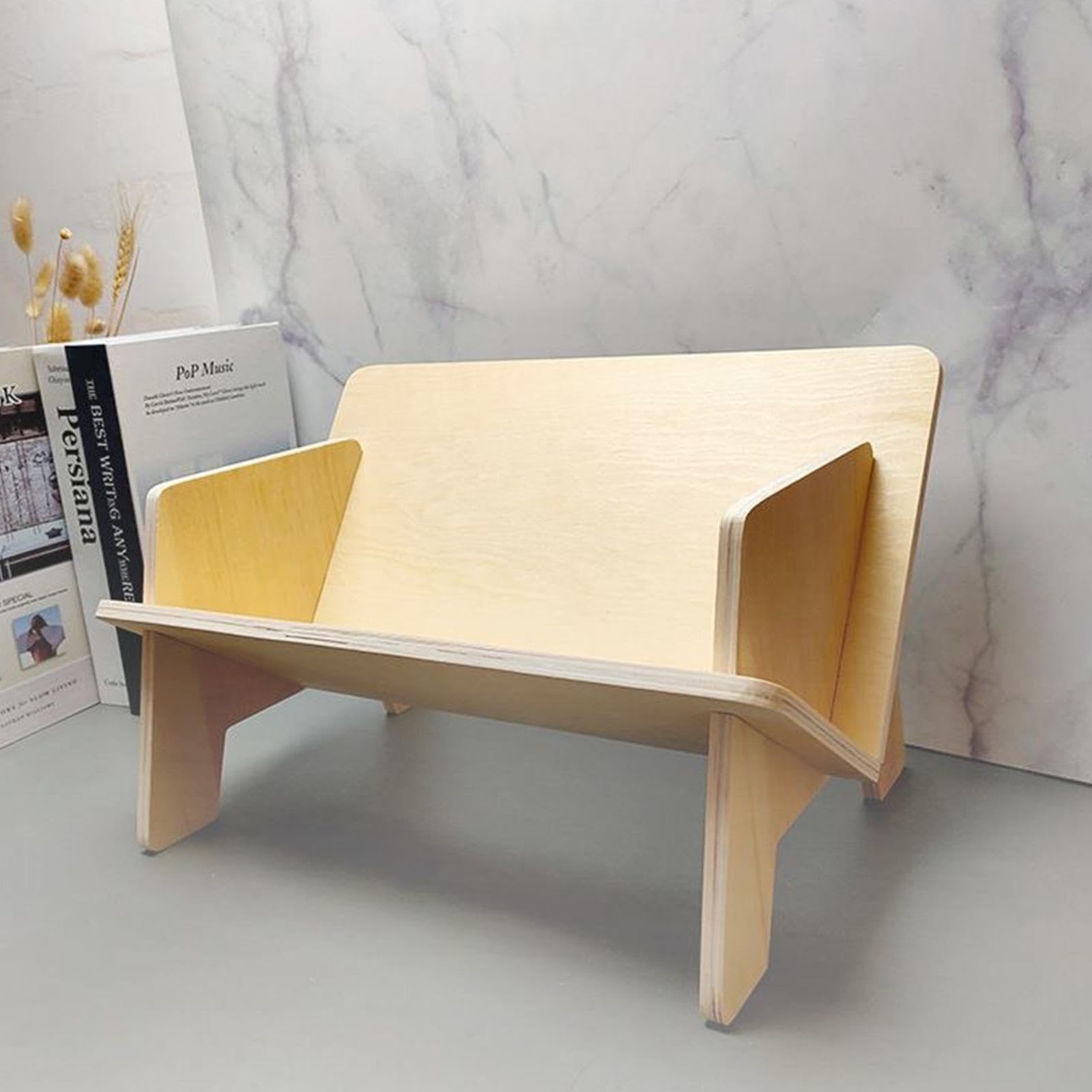 Libreria da tavolo in legno Compact Book nizer per scrivania Piccola libreria per libri CD Accessori da scrivania Soluzione salvaspazio per soggiorno camera da letto